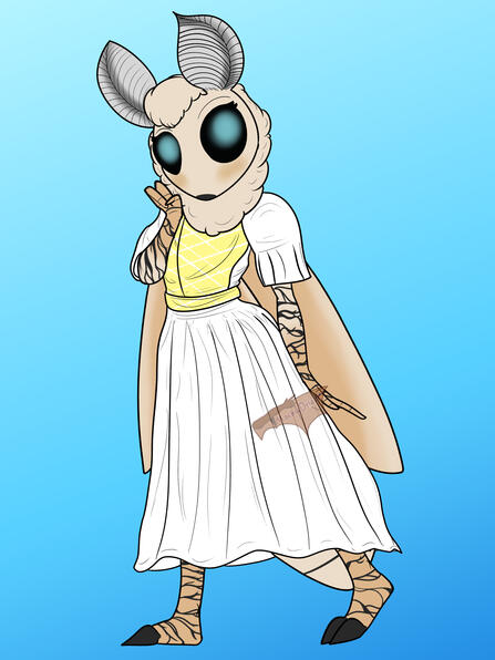 Stylized flat fullbody